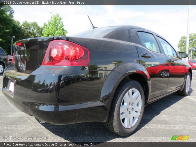 Black / Black/Light Frost Beige 2013 Dodge Avenger SE