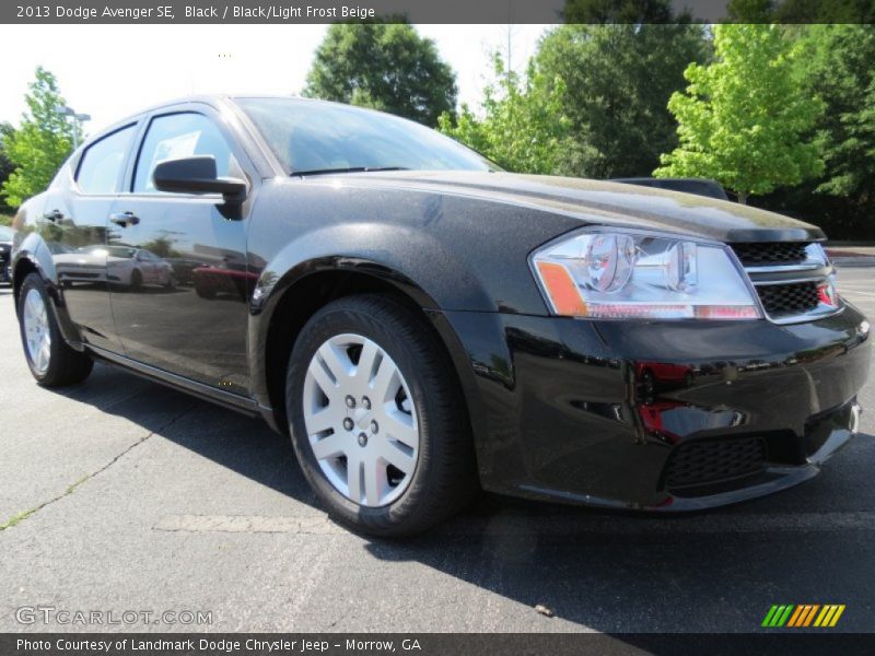 Black / Black/Light Frost Beige 2013 Dodge Avenger SE