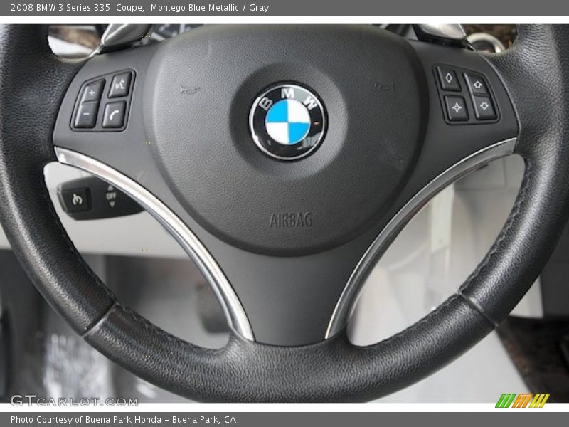 Montego Blue Metallic / Gray 2008 BMW 3 Series 335i Coupe