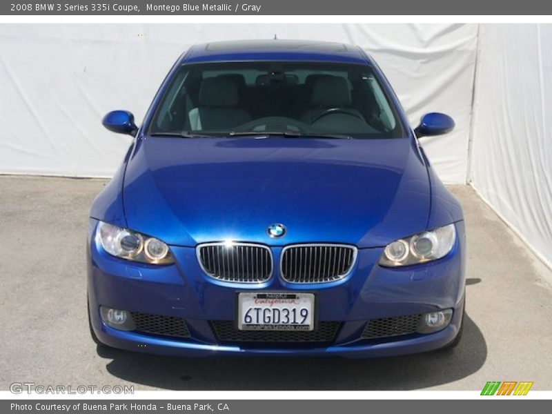 Montego Blue Metallic / Gray 2008 BMW 3 Series 335i Coupe