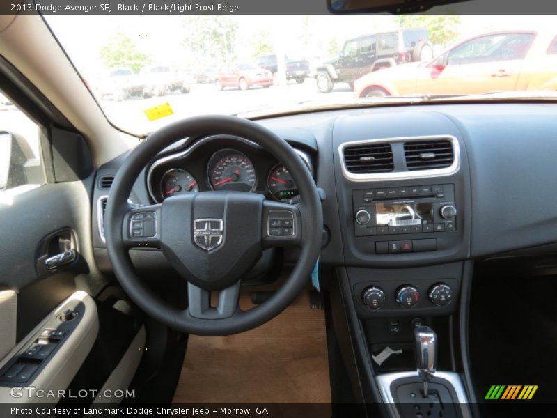 Black / Black/Light Frost Beige 2013 Dodge Avenger SE