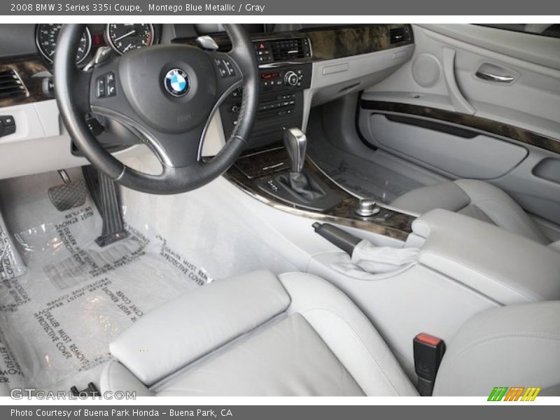 Montego Blue Metallic / Gray 2008 BMW 3 Series 335i Coupe