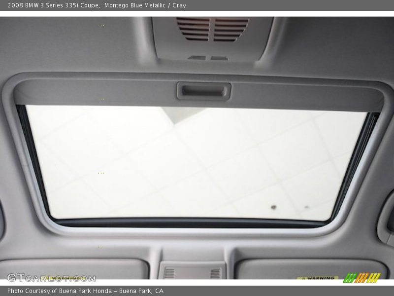 Montego Blue Metallic / Gray 2008 BMW 3 Series 335i Coupe