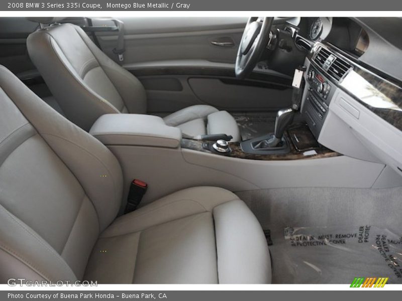 Montego Blue Metallic / Gray 2008 BMW 3 Series 335i Coupe