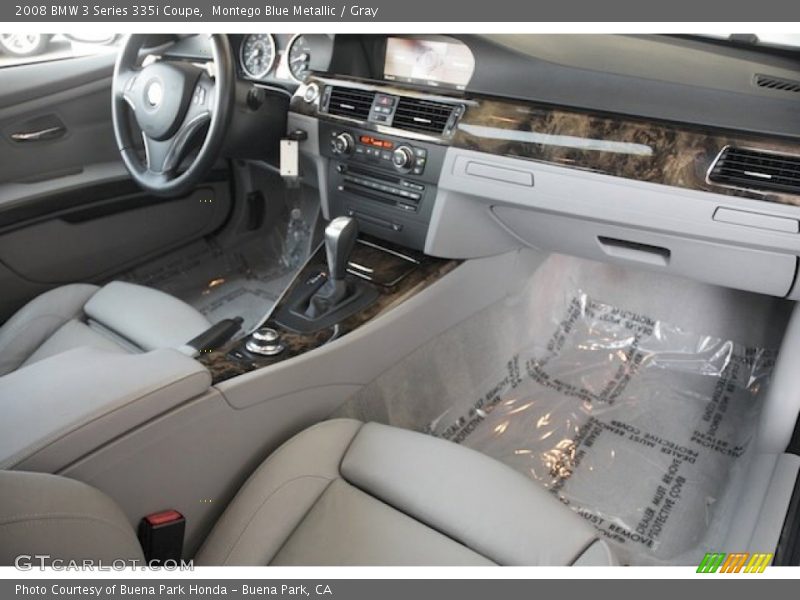 Montego Blue Metallic / Gray 2008 BMW 3 Series 335i Coupe