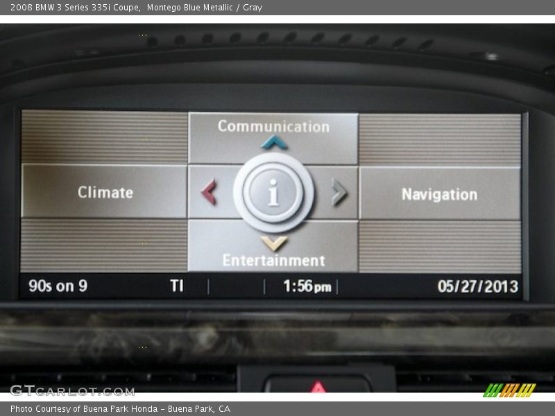 Montego Blue Metallic / Gray 2008 BMW 3 Series 335i Coupe