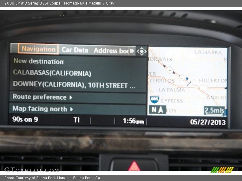 Montego Blue Metallic / Gray 2008 BMW 3 Series 335i Coupe