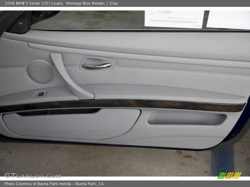 Montego Blue Metallic / Gray 2008 BMW 3 Series 335i Coupe