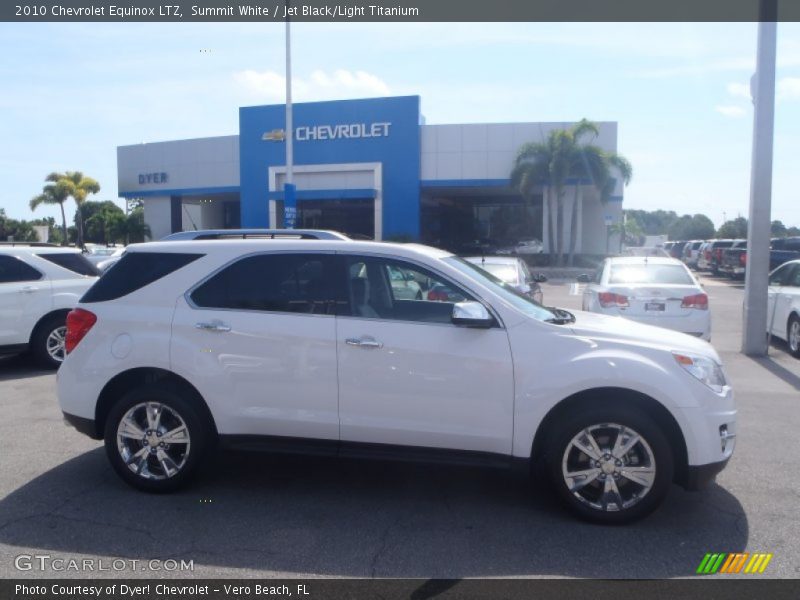 Summit White / Jet Black/Light Titanium 2010 Chevrolet Equinox LTZ