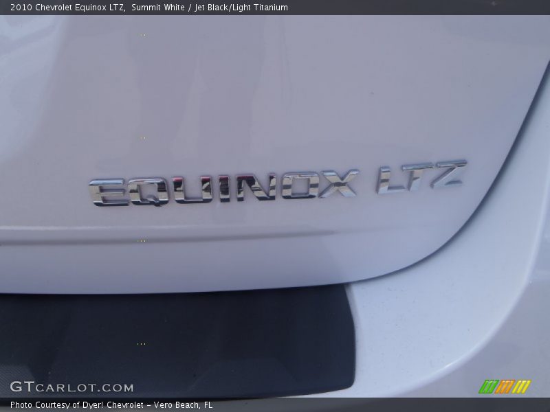 Summit White / Jet Black/Light Titanium 2010 Chevrolet Equinox LTZ