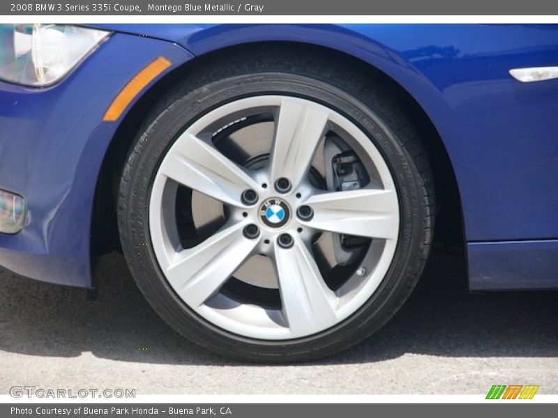 Montego Blue Metallic / Gray 2008 BMW 3 Series 335i Coupe