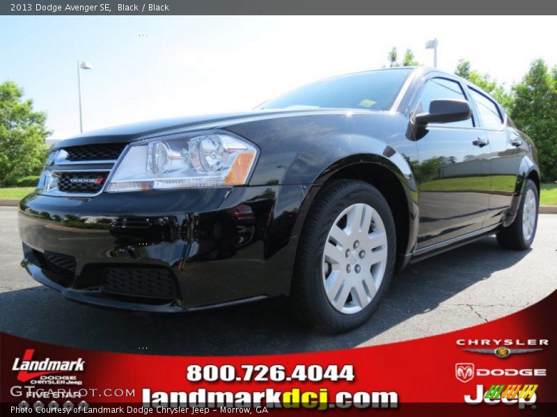 Black / Black 2013 Dodge Avenger SE
