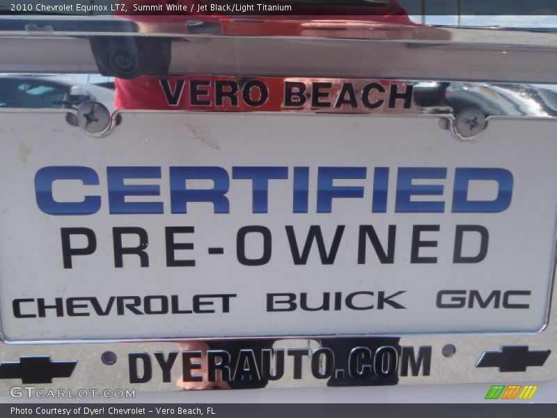 Summit White / Jet Black/Light Titanium 2010 Chevrolet Equinox LTZ