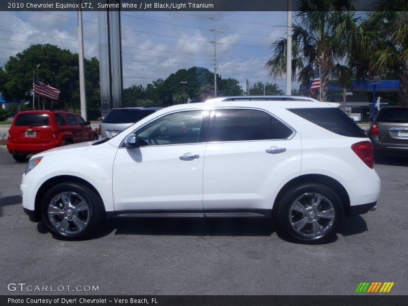 Summit White / Jet Black/Light Titanium 2010 Chevrolet Equinox LTZ