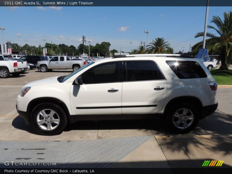 Summit White / Light Titanium 2011 GMC Acadia SL