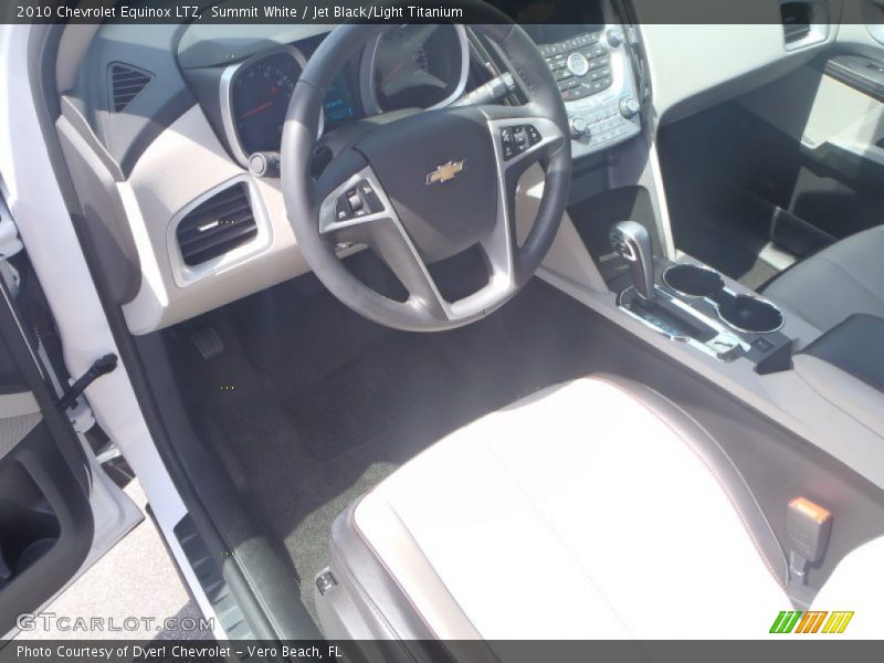Summit White / Jet Black/Light Titanium 2010 Chevrolet Equinox LTZ