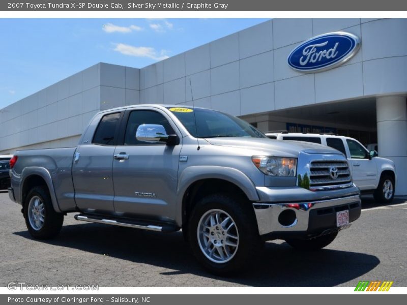 Silver Sky Metallic / Graphite Gray 2007 Toyota Tundra X-SP Double Cab