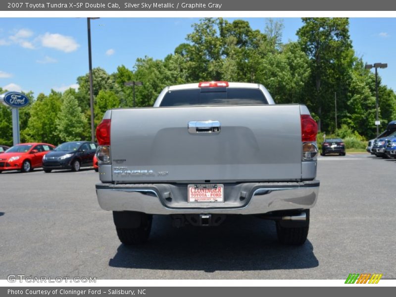 Silver Sky Metallic / Graphite Gray 2007 Toyota Tundra X-SP Double Cab
