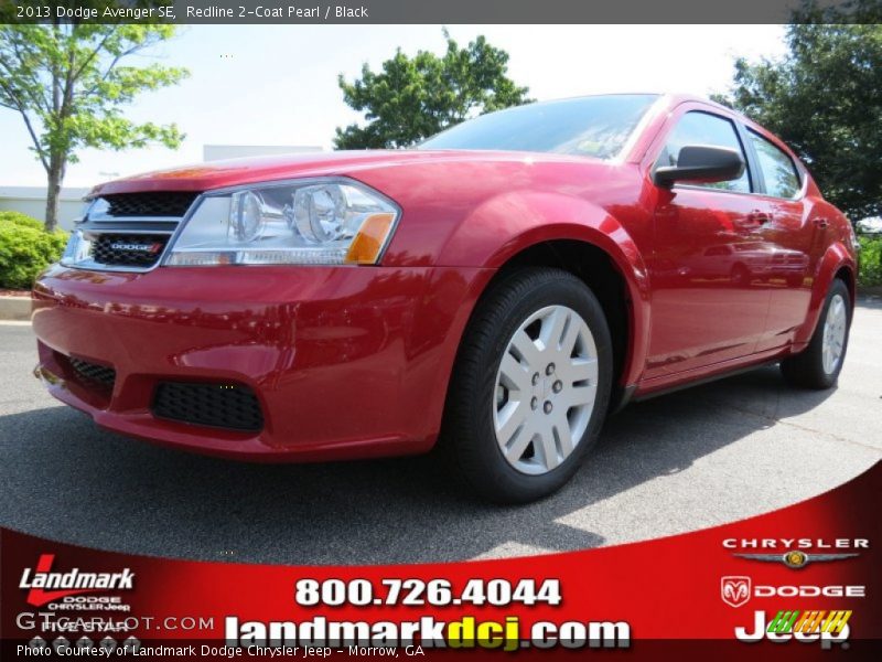 Redline 2-Coat Pearl / Black 2013 Dodge Avenger SE