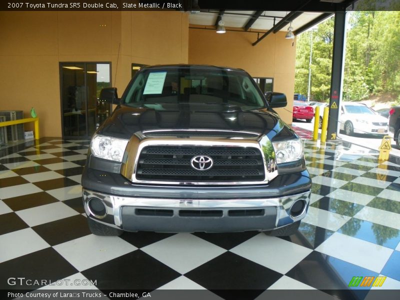 Slate Metallic / Black 2007 Toyota Tundra SR5 Double Cab