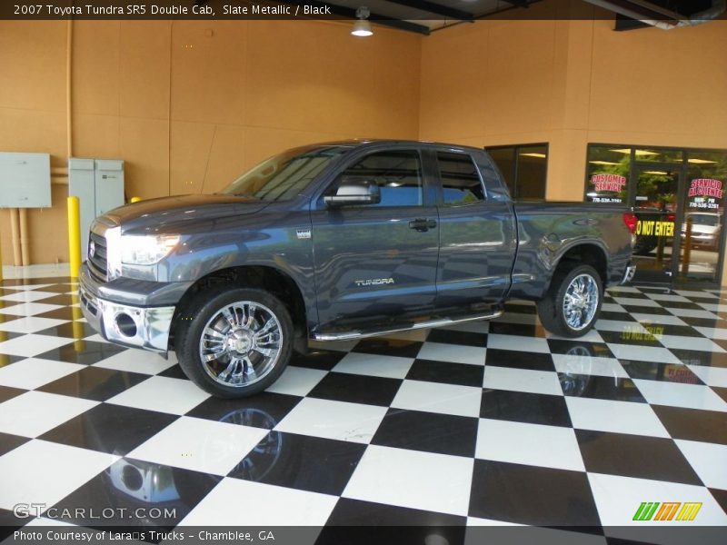 Slate Metallic / Black 2007 Toyota Tundra SR5 Double Cab
