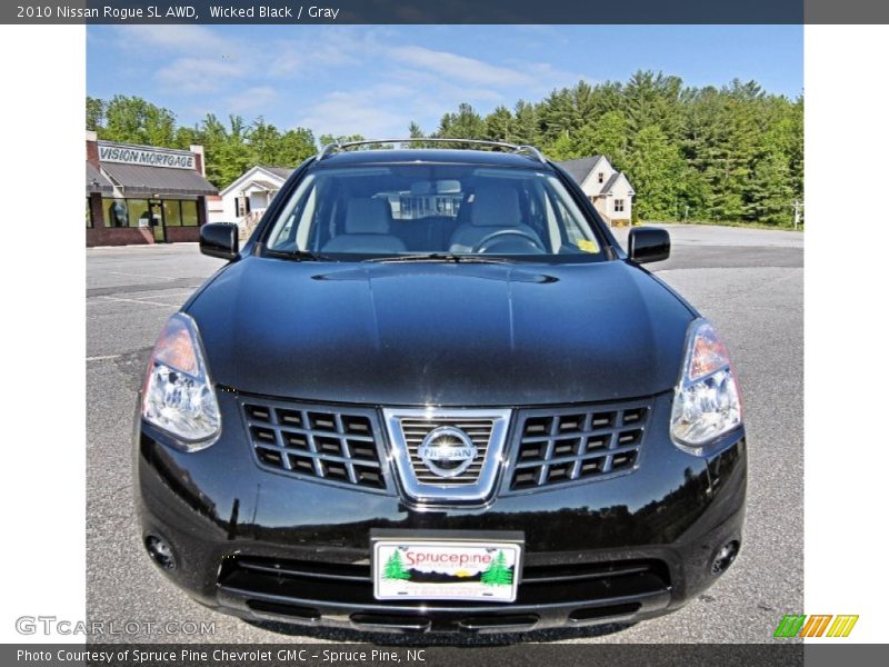 Wicked Black / Gray 2010 Nissan Rogue SL AWD