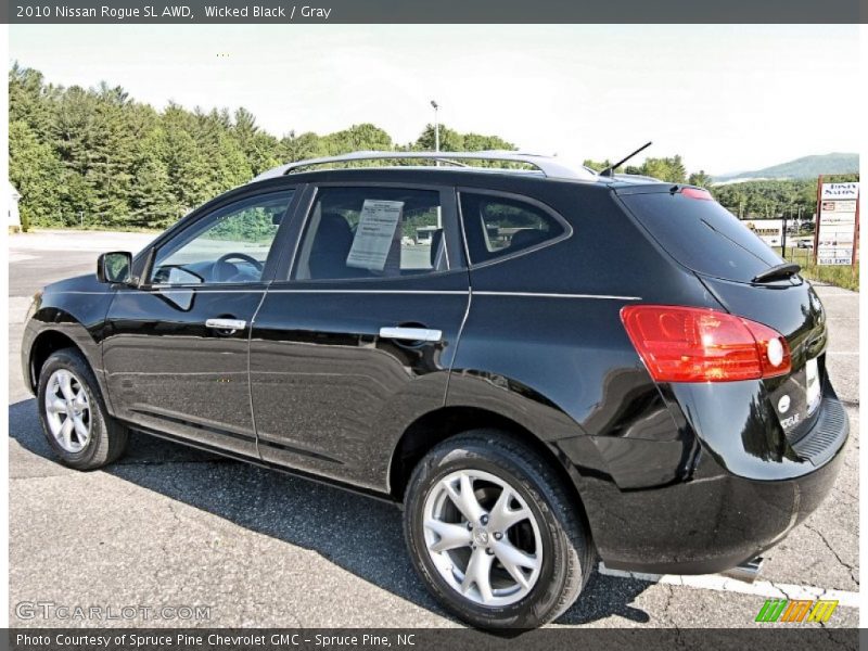 Wicked Black / Gray 2010 Nissan Rogue SL AWD