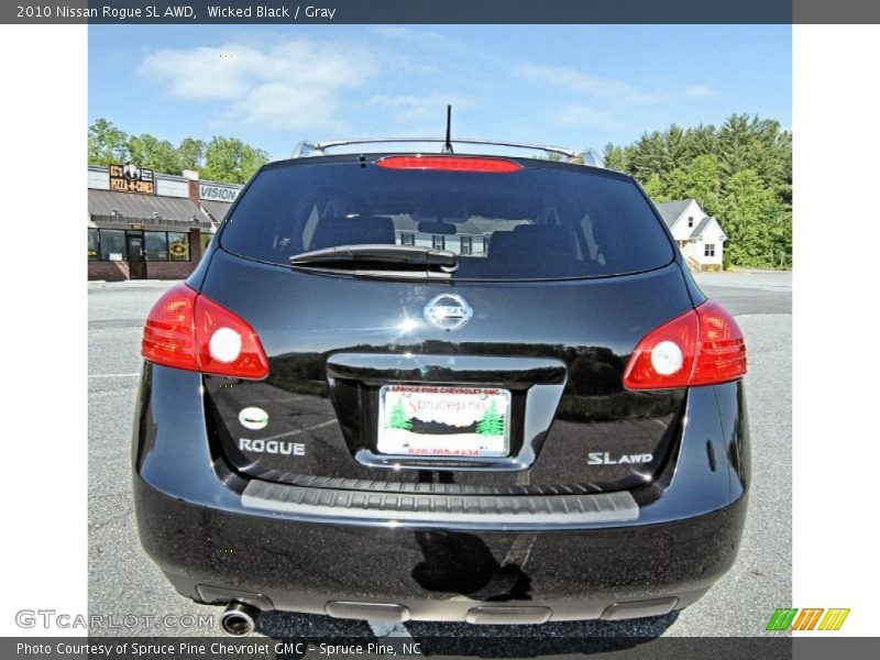 Wicked Black / Gray 2010 Nissan Rogue SL AWD