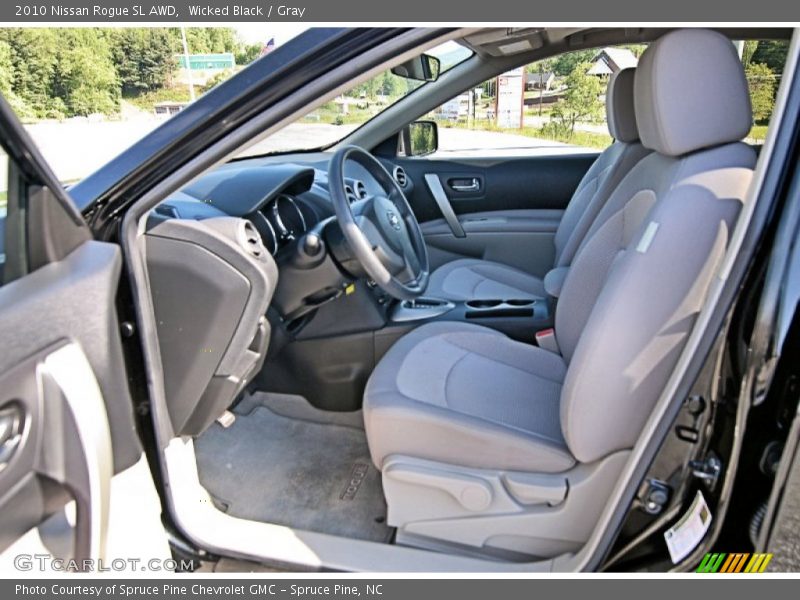  2010 Rogue SL AWD Gray Interior