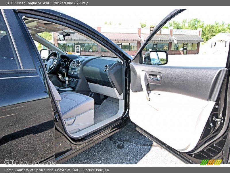 Wicked Black / Gray 2010 Nissan Rogue SL AWD
