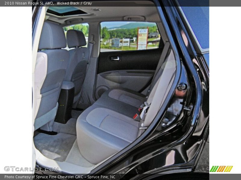 Rear Seat of 2010 Rogue SL AWD