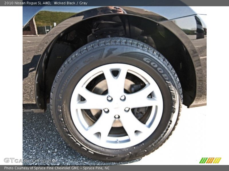 Wicked Black / Gray 2010 Nissan Rogue SL AWD