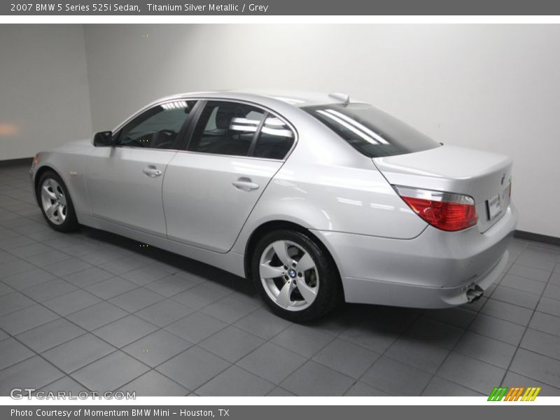 Titanium Silver Metallic / Grey 2007 BMW 5 Series 525i Sedan