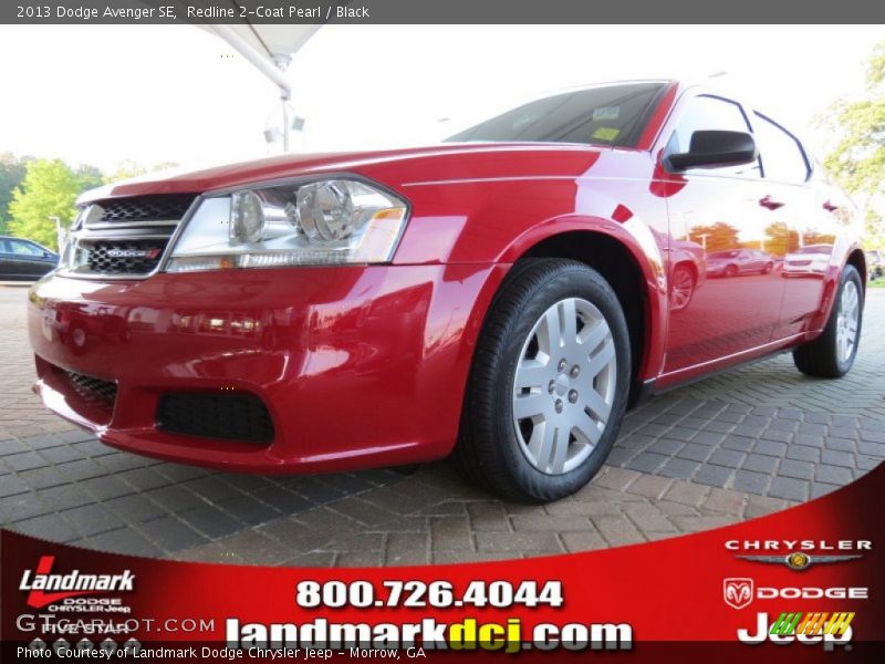 Redline 2-Coat Pearl / Black 2013 Dodge Avenger SE