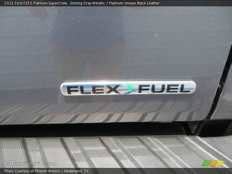 Sterling Gray Metallic / Platinum Unique Black Leather 2013 Ford F150 Platinum SuperCrew