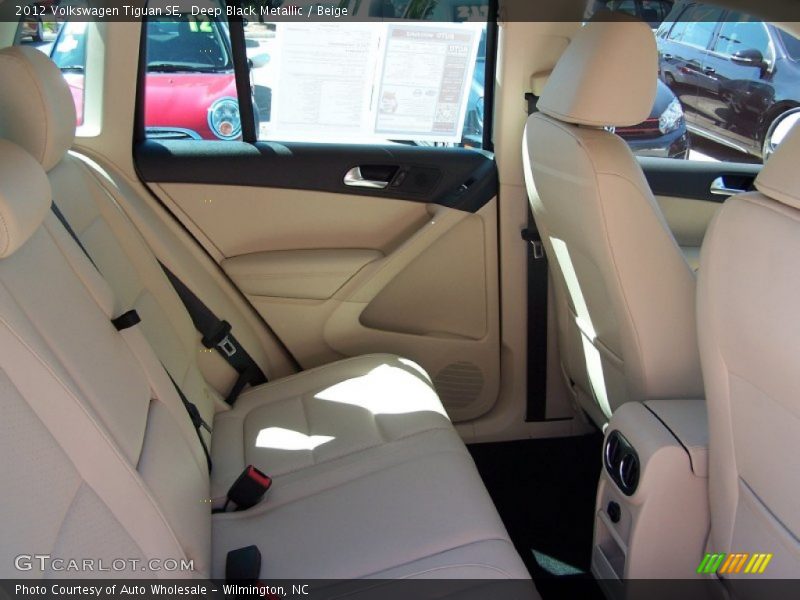 Deep Black Metallic / Beige 2012 Volkswagen Tiguan SE