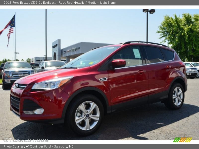Ruby Red Metallic / Medium Light Stone 2013 Ford Escape SE 2.0L EcoBoost