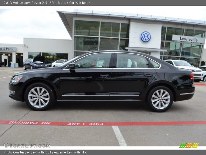 Black / Cornsilk Beige 2013 Volkswagen Passat 2.5L SEL