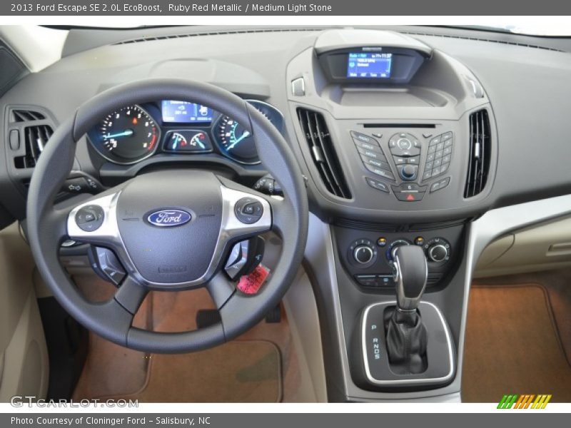 Ruby Red Metallic / Medium Light Stone 2013 Ford Escape SE 2.0L EcoBoost