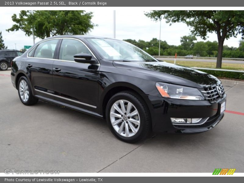 Black / Cornsilk Beige 2013 Volkswagen Passat 2.5L SEL