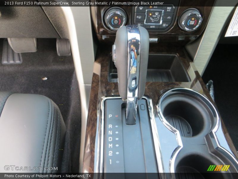 Sterling Gray Metallic / Platinum Unique Black Leather 2013 Ford F150 Platinum SuperCrew
