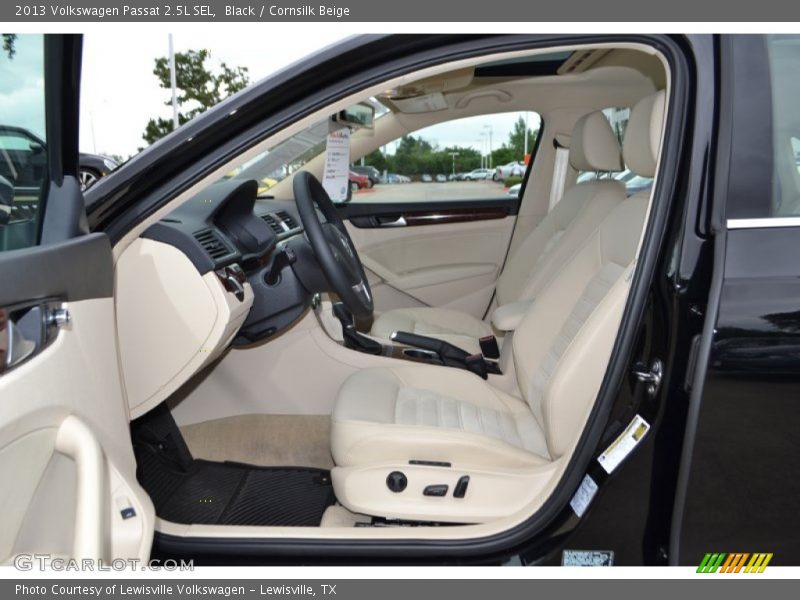 Black / Cornsilk Beige 2013 Volkswagen Passat 2.5L SEL