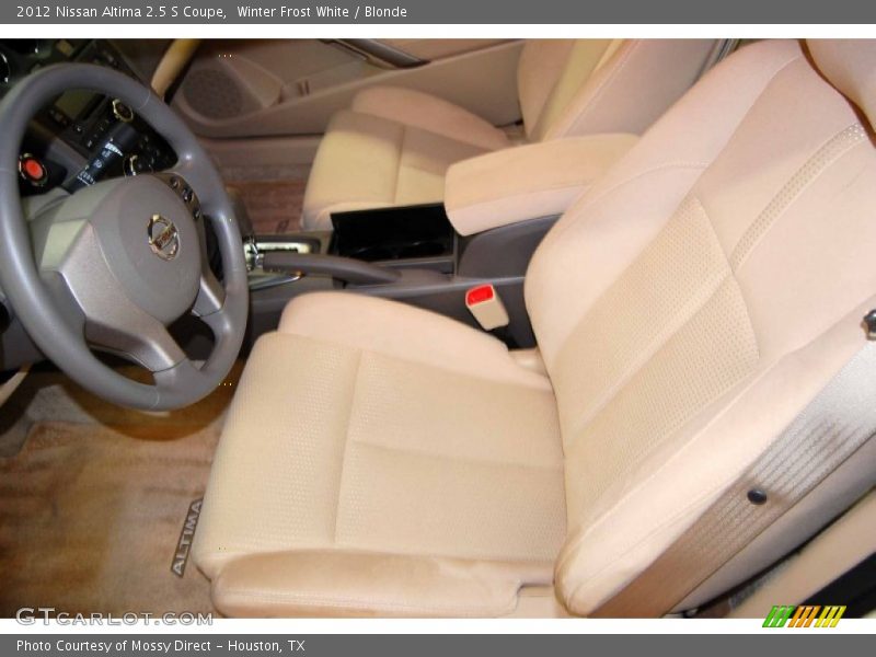 Winter Frost White / Blonde 2012 Nissan Altima 2.5 S Coupe