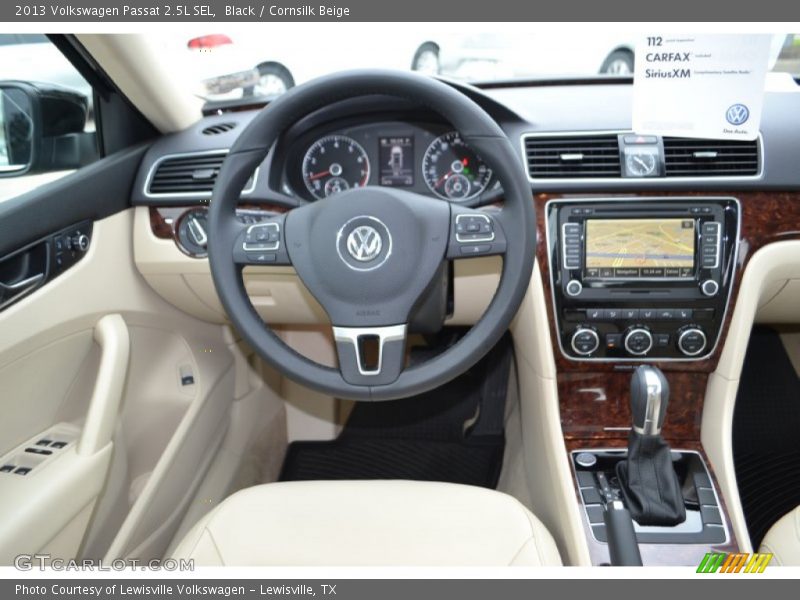 Black / Cornsilk Beige 2013 Volkswagen Passat 2.5L SEL