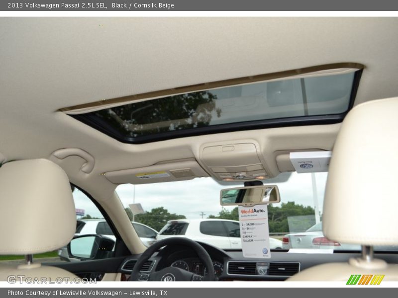 Black / Cornsilk Beige 2013 Volkswagen Passat 2.5L SEL