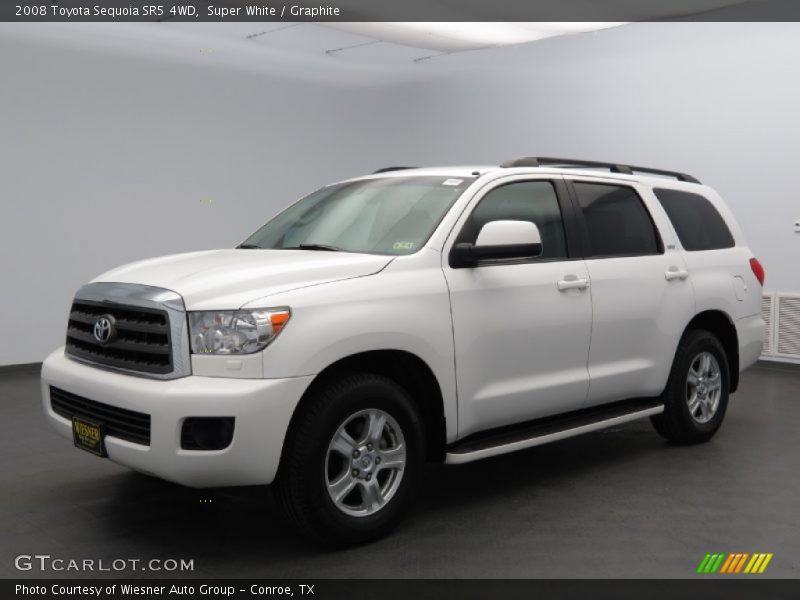 Super White / Graphite 2008 Toyota Sequoia SR5 4WD