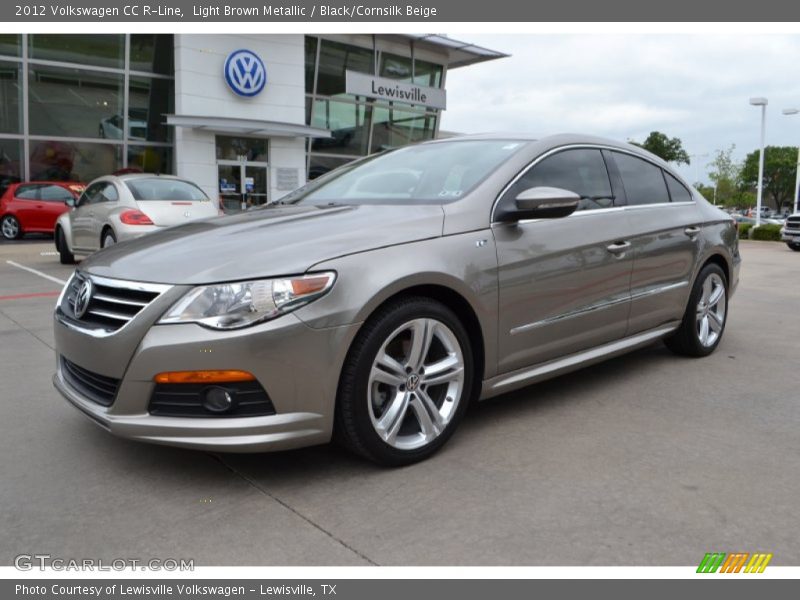 Light Brown Metallic / Black/Cornsilk Beige 2012 Volkswagen CC R-Line