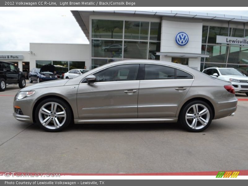 Light Brown Metallic / Black/Cornsilk Beige 2012 Volkswagen CC R-Line