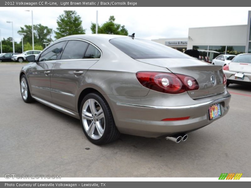 Light Brown Metallic / Black/Cornsilk Beige 2012 Volkswagen CC R-Line