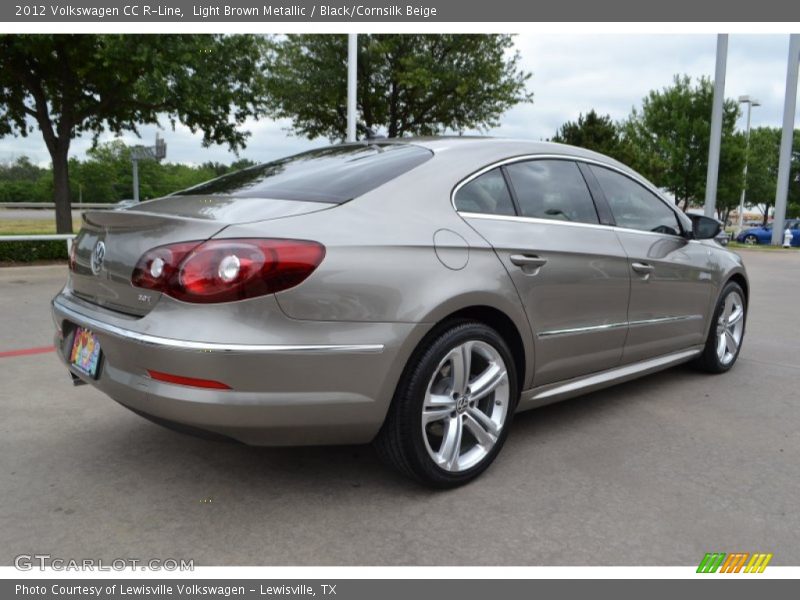 Light Brown Metallic / Black/Cornsilk Beige 2012 Volkswagen CC R-Line